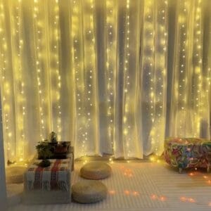 curtain fairy lights battery operated