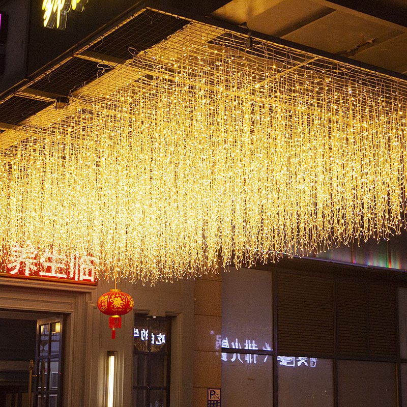 fairy icicle lights outdoor